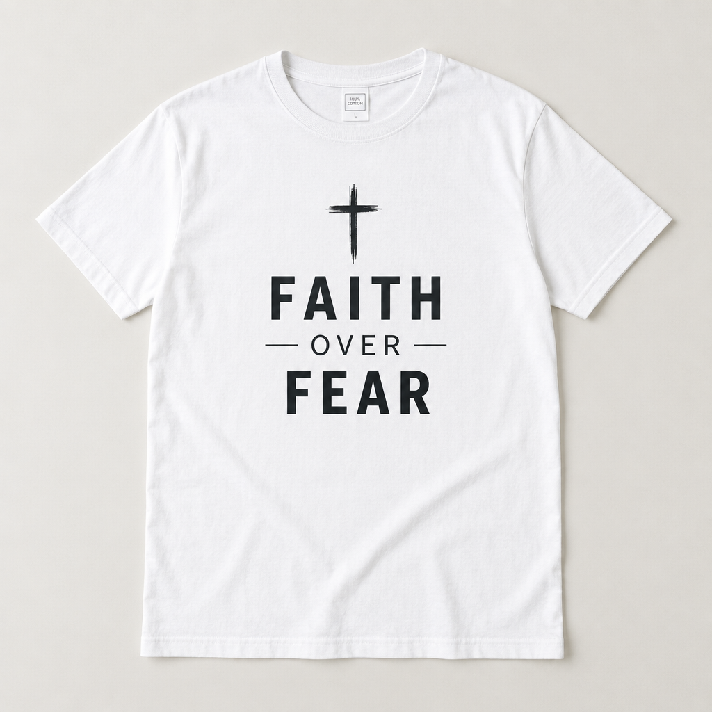 Faith Over Fear Christian T-Shirt