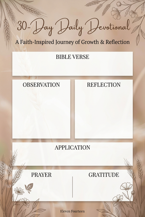 30-Day Daily Devotional Journal Cover – Eleven Fourteen