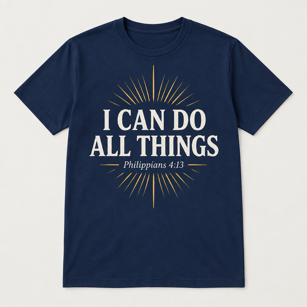 I Can Do All Things Philippians 4:13 Christian T-Shirt
